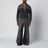 V-neck Shirt in Grey Degradé Denim