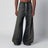 Wide-Leg Pants in Grey Degradé Denim