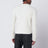 White ribbed alpaca blend sweater