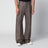 Taupe cotton-blend trousers