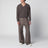 Pantaloni color tortora in misto cotone