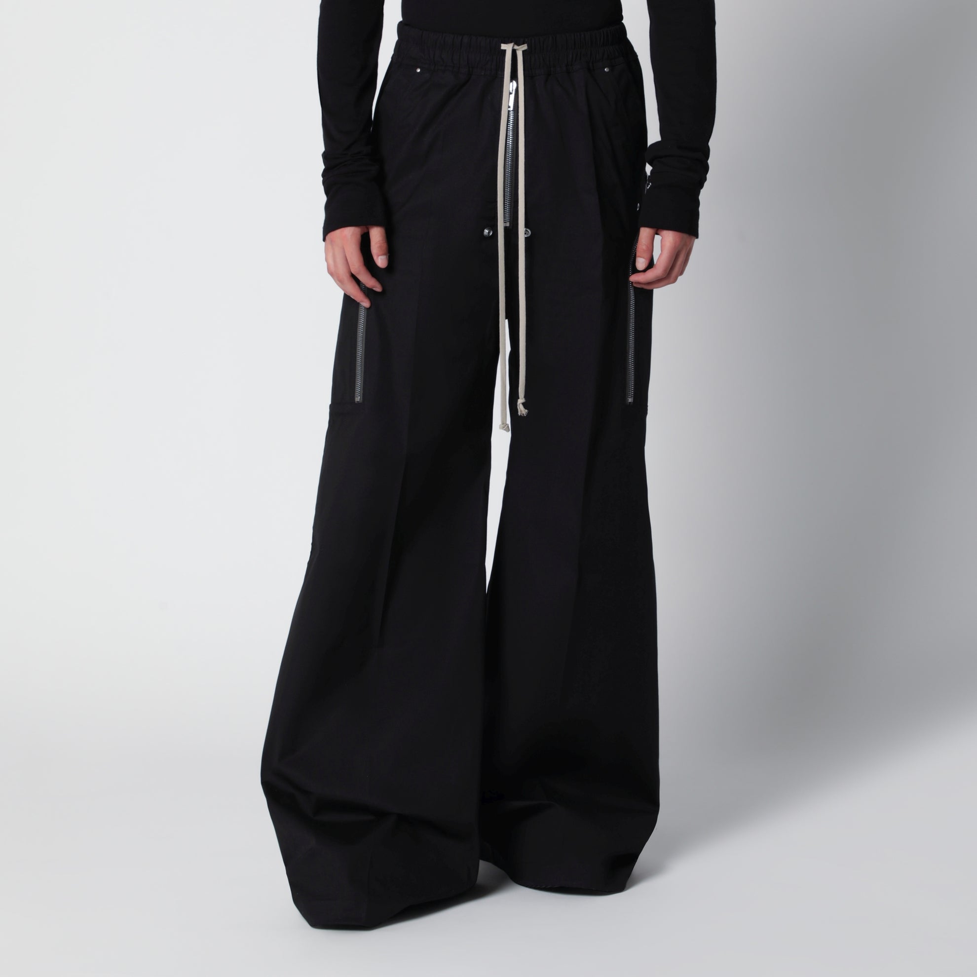 Pantalon noir en coton