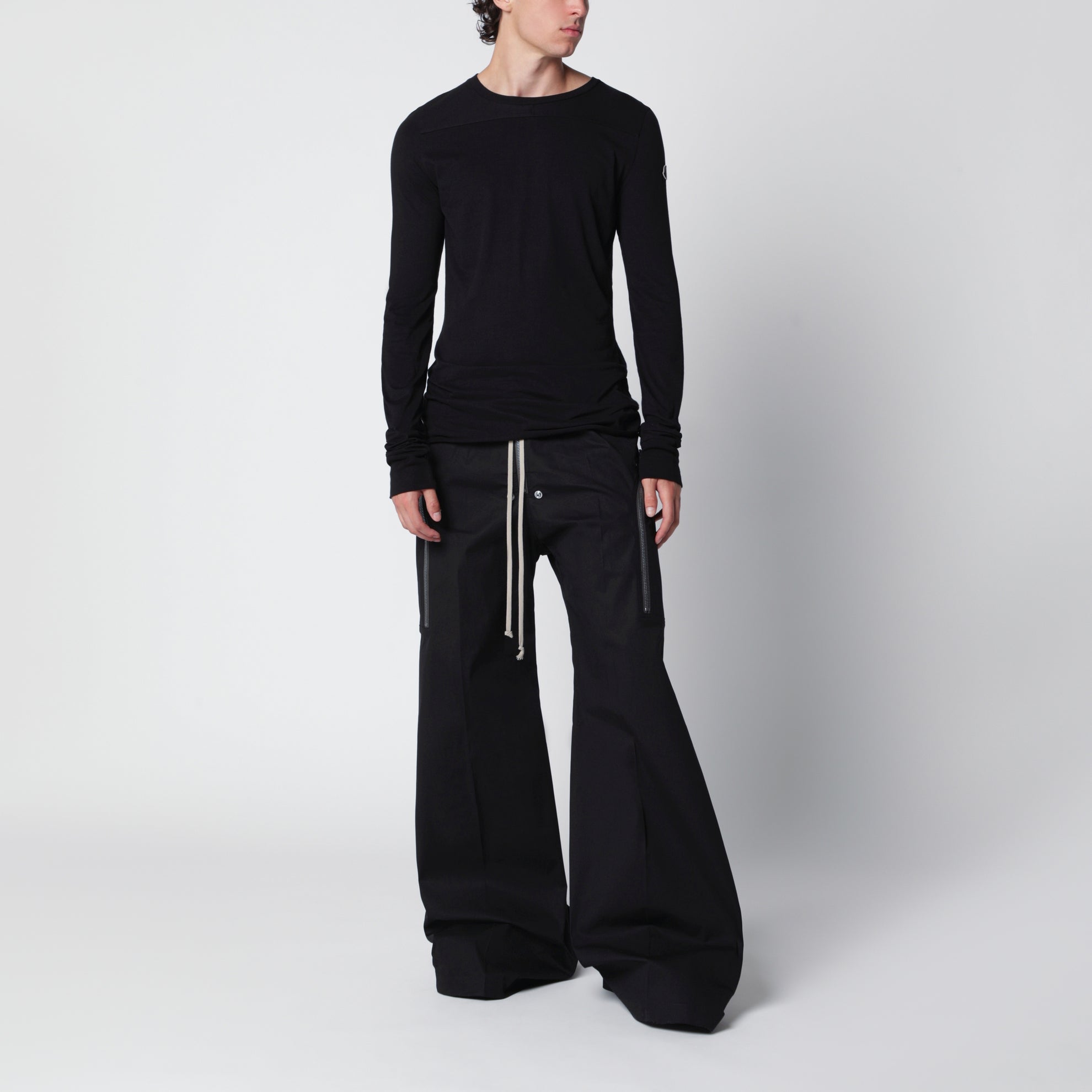 Pantalon noir en coton