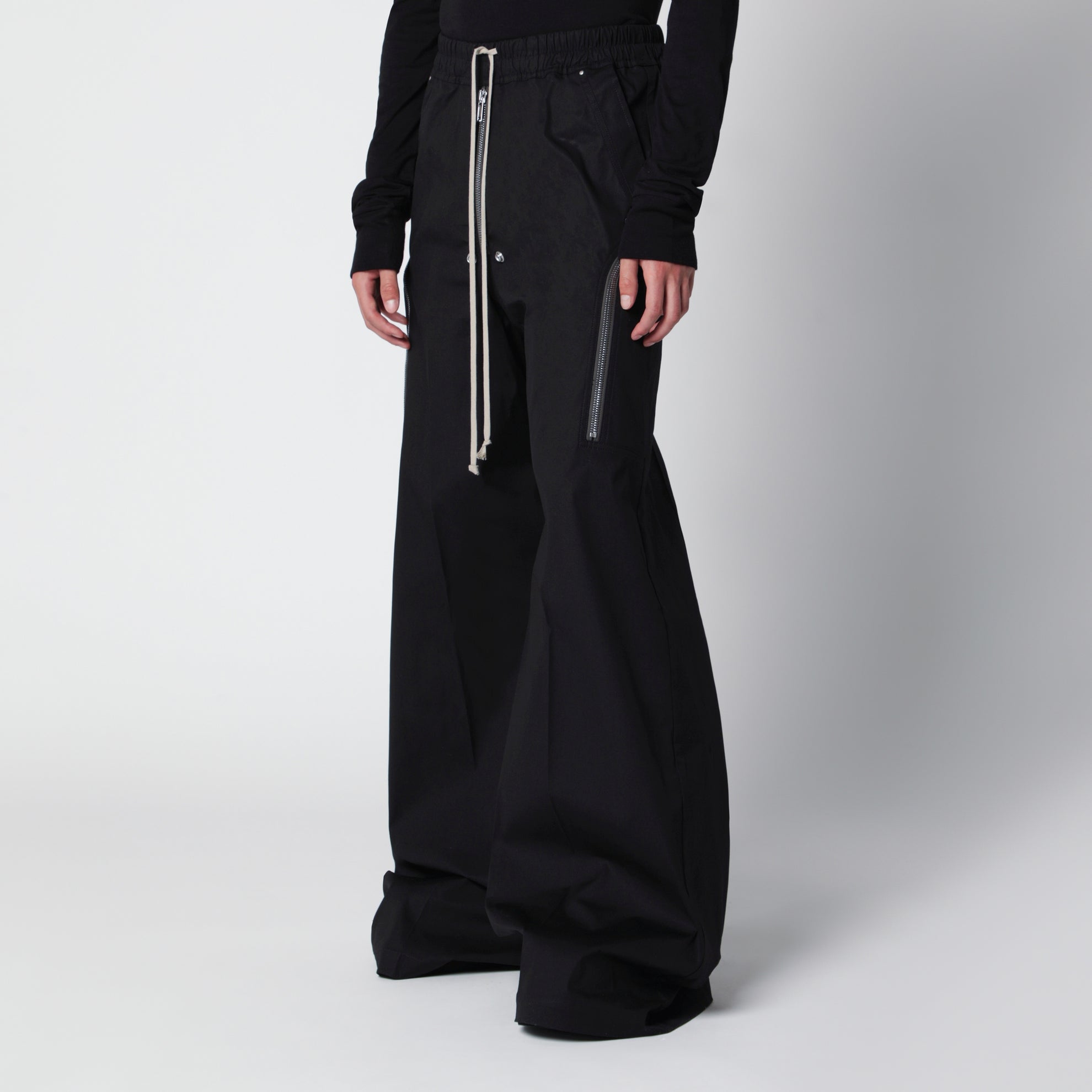 Pantalon noir en coton