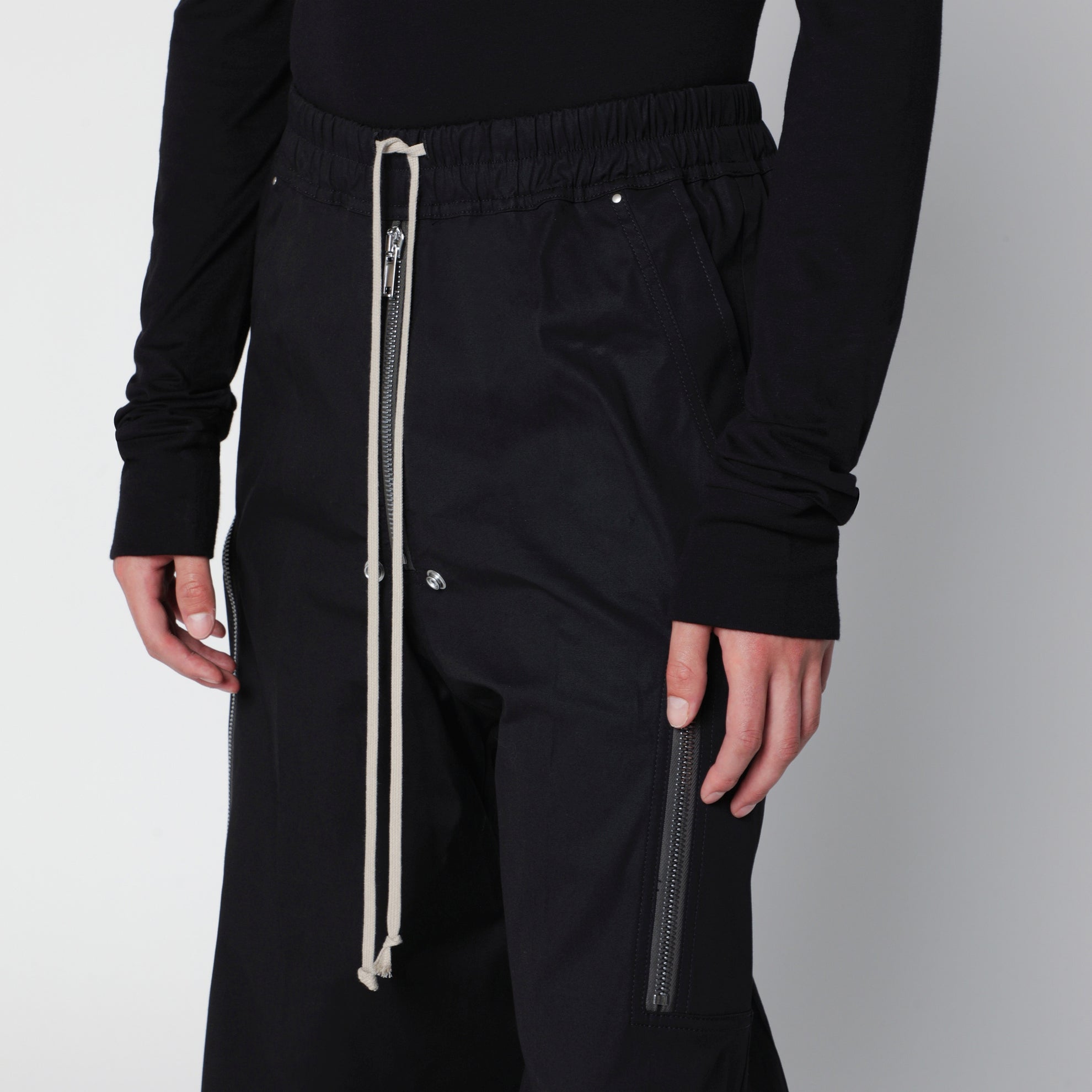Pantalon noir en coton
