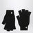Schwarze Handschuhe aus Wolle