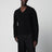 Maglione nero in lana e cashmere