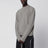 Pull en mélange de cachemire gris poudré