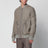 Pearl grey Heizer Flight jacket in leather