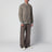 Pearl grey Heizer Flight jacket in leather