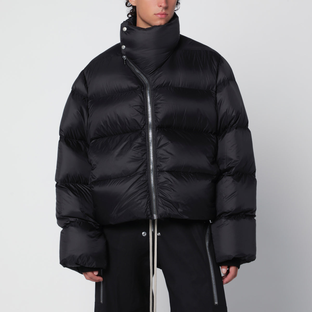 Giacca Turtle nera in nylon