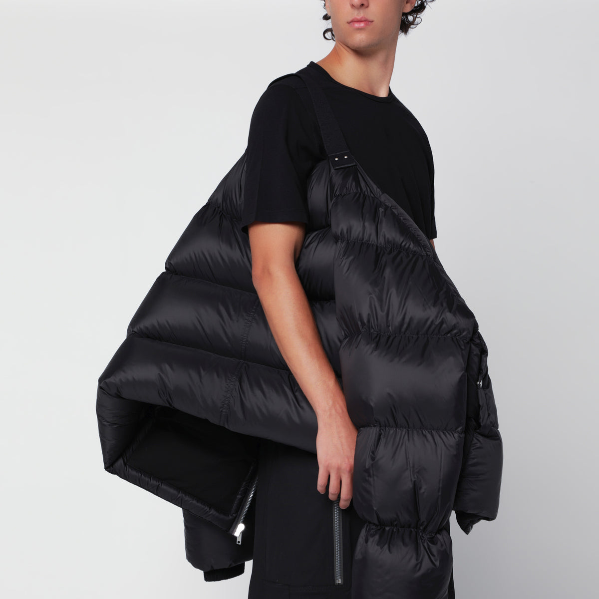 Giacca Turtle nera in nylon