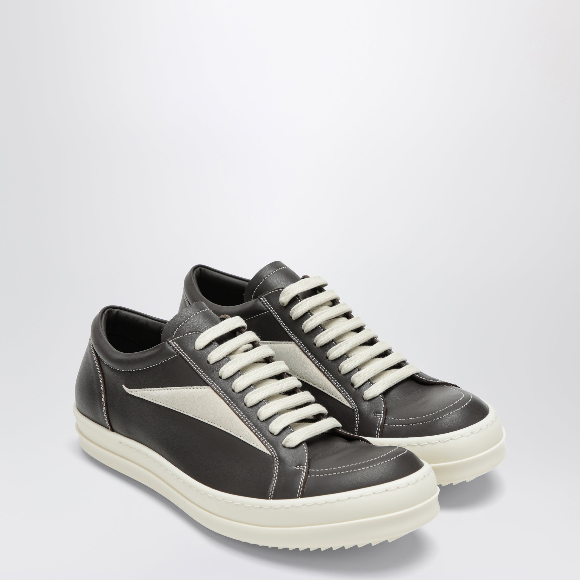 Sneakers Vintage gris poussière/blanc lait
