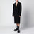 Cappotto monopetto nero in lana