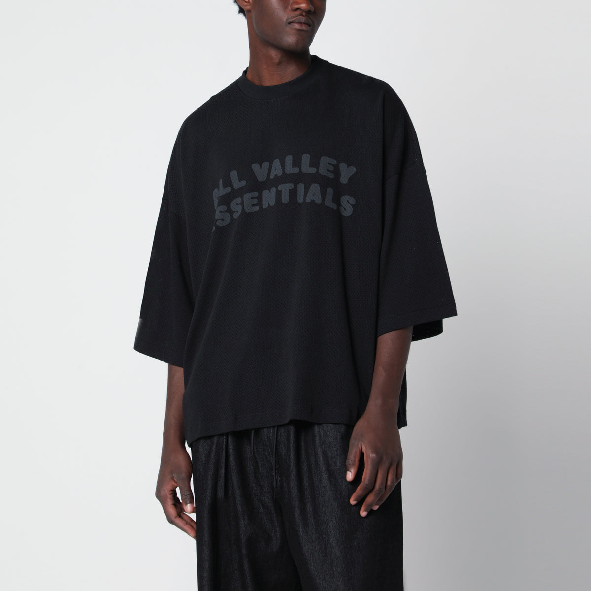 Black Essentials T-shirt in tri-blend jersey