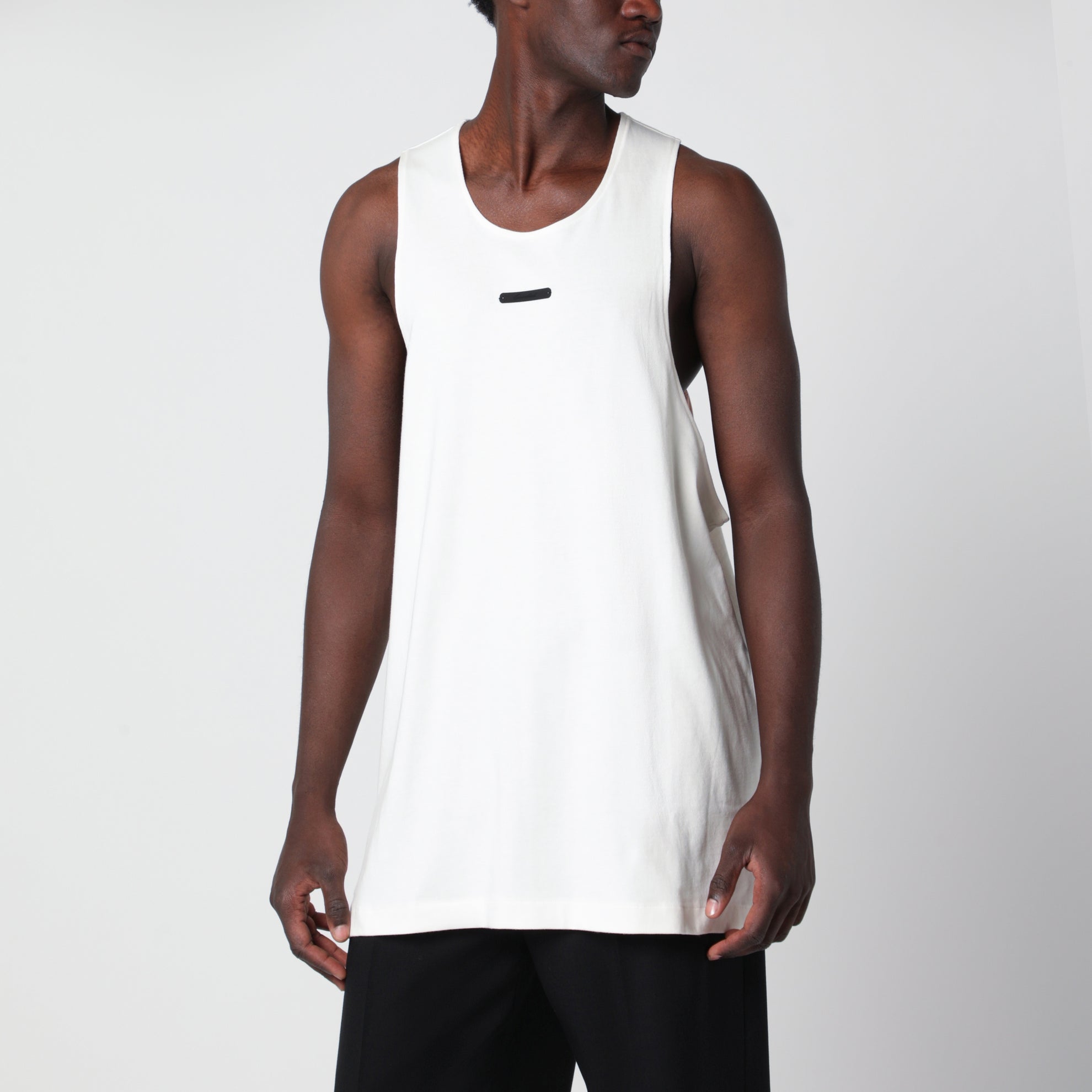 Essential ivory cotton tank top