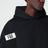 Sweat à capuche noir en coton des années 90