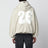 Beige meliertes 90's Kapuzen-Sweatshirt mit Reißverschluss