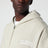 Beige meliertes 90's Kapuzen-Sweatshirt mit Reißverschluss