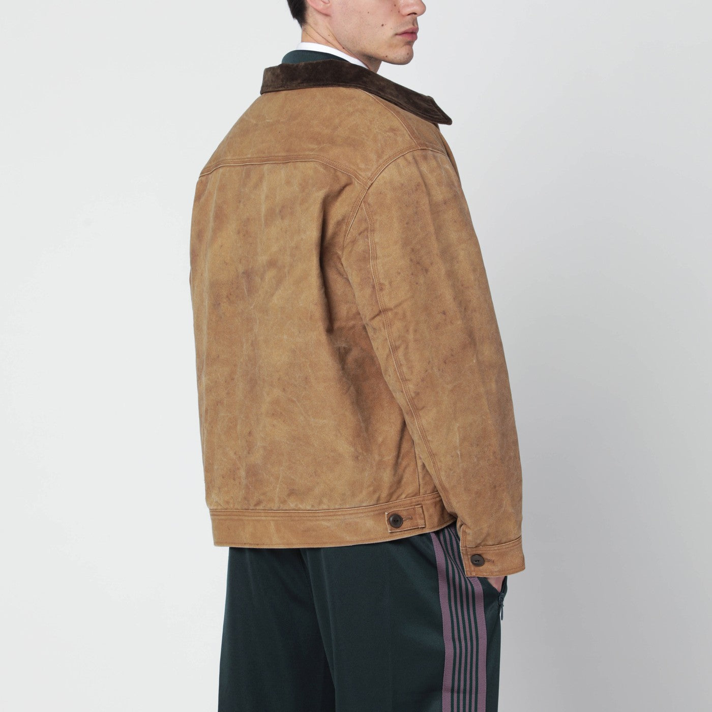 Brown cotton zip jacket