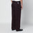 Burgundy cotton-blend trousers