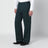 Green cotton-blend trousers