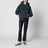 Black washed hoodie with distressing