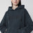 Black washed hoodie with distressing