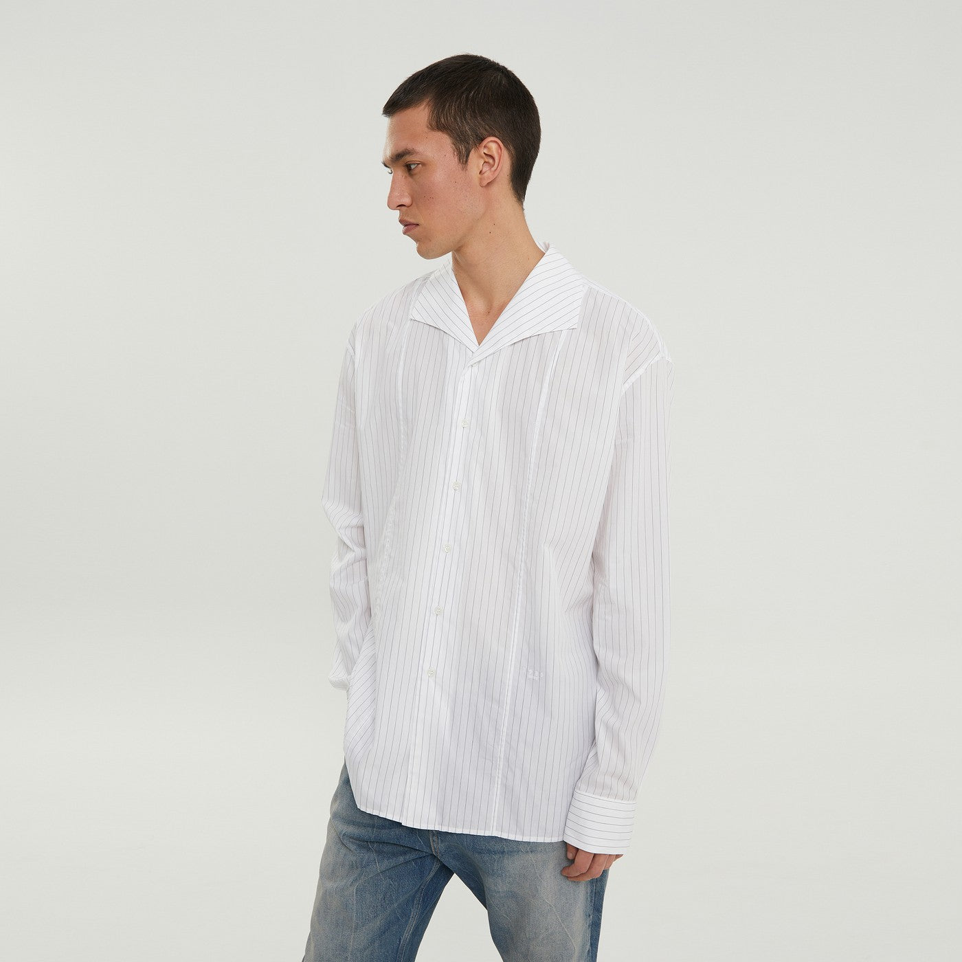 White striped l/s shirt