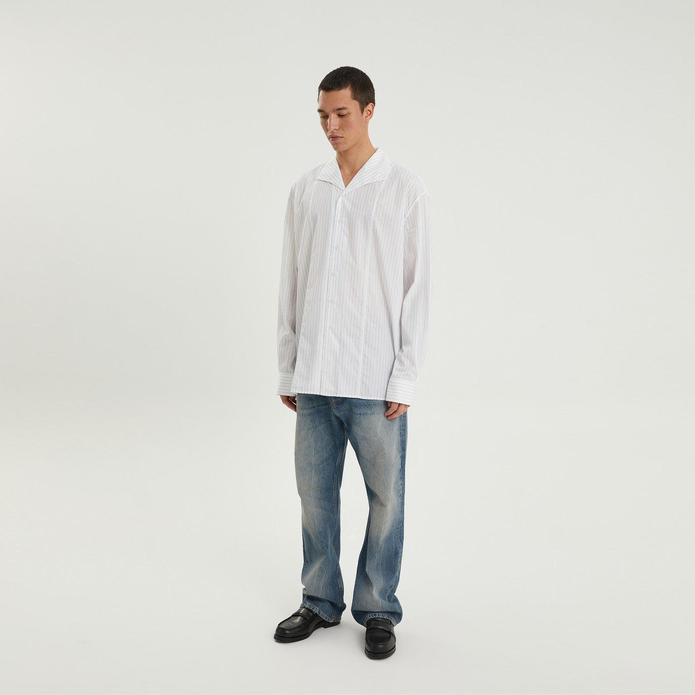 White striped l/s shirt