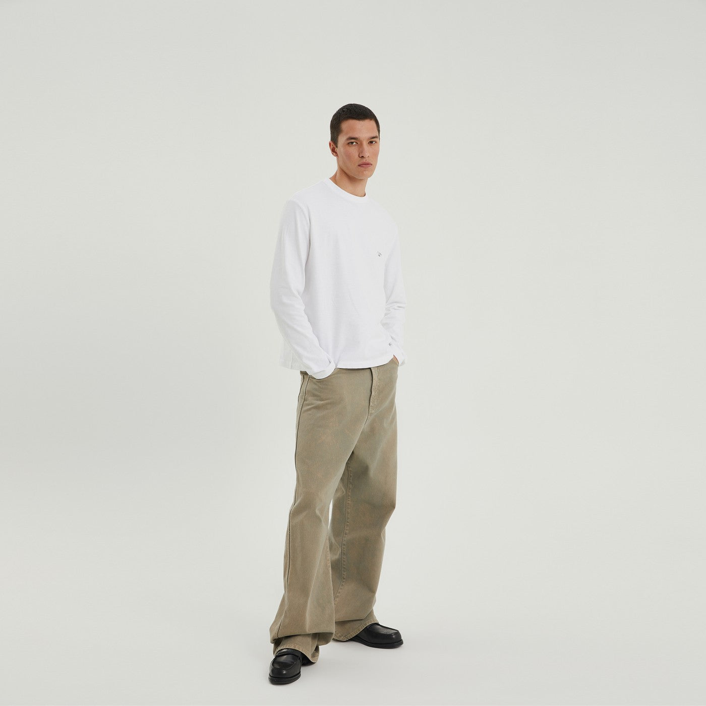Pantaloni Chicago in denim marrone chiaro
