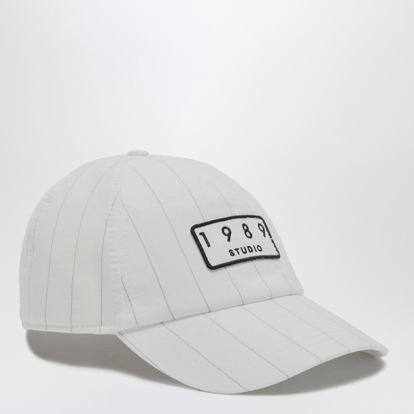 White striped 1989 Studio baseball cap