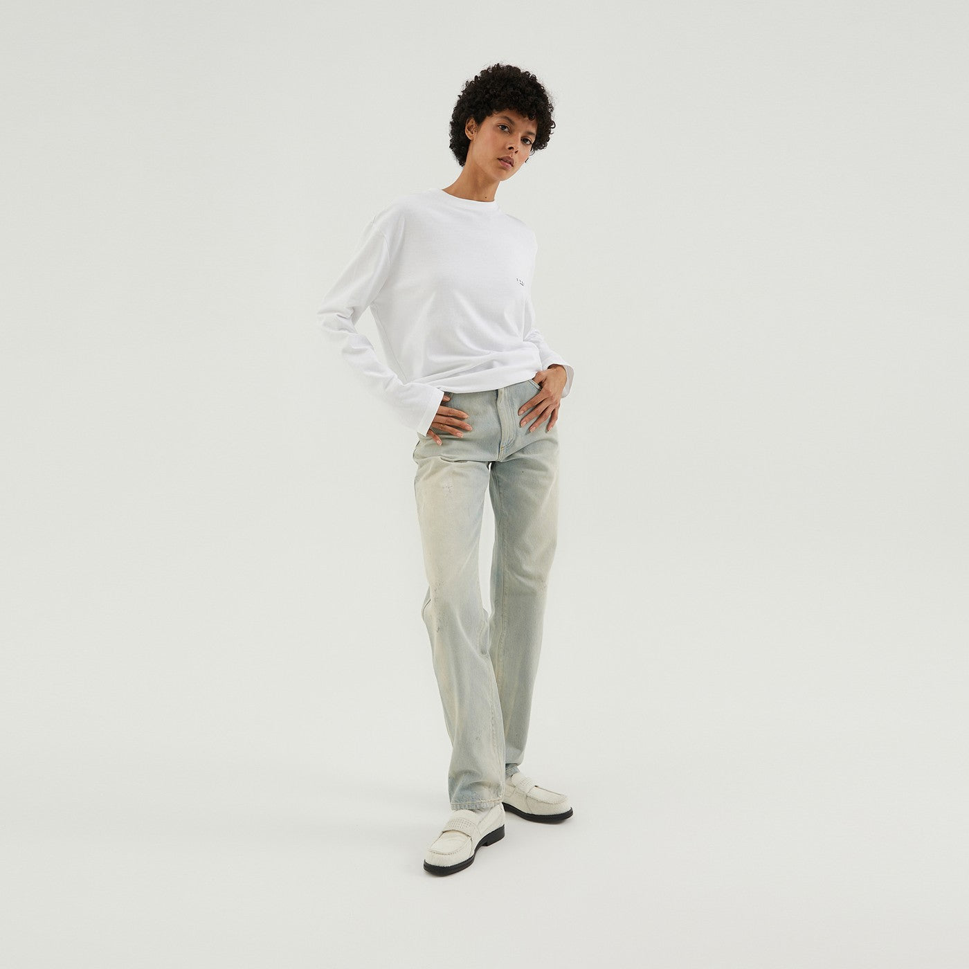 Jeans boyfriend bleu clair
