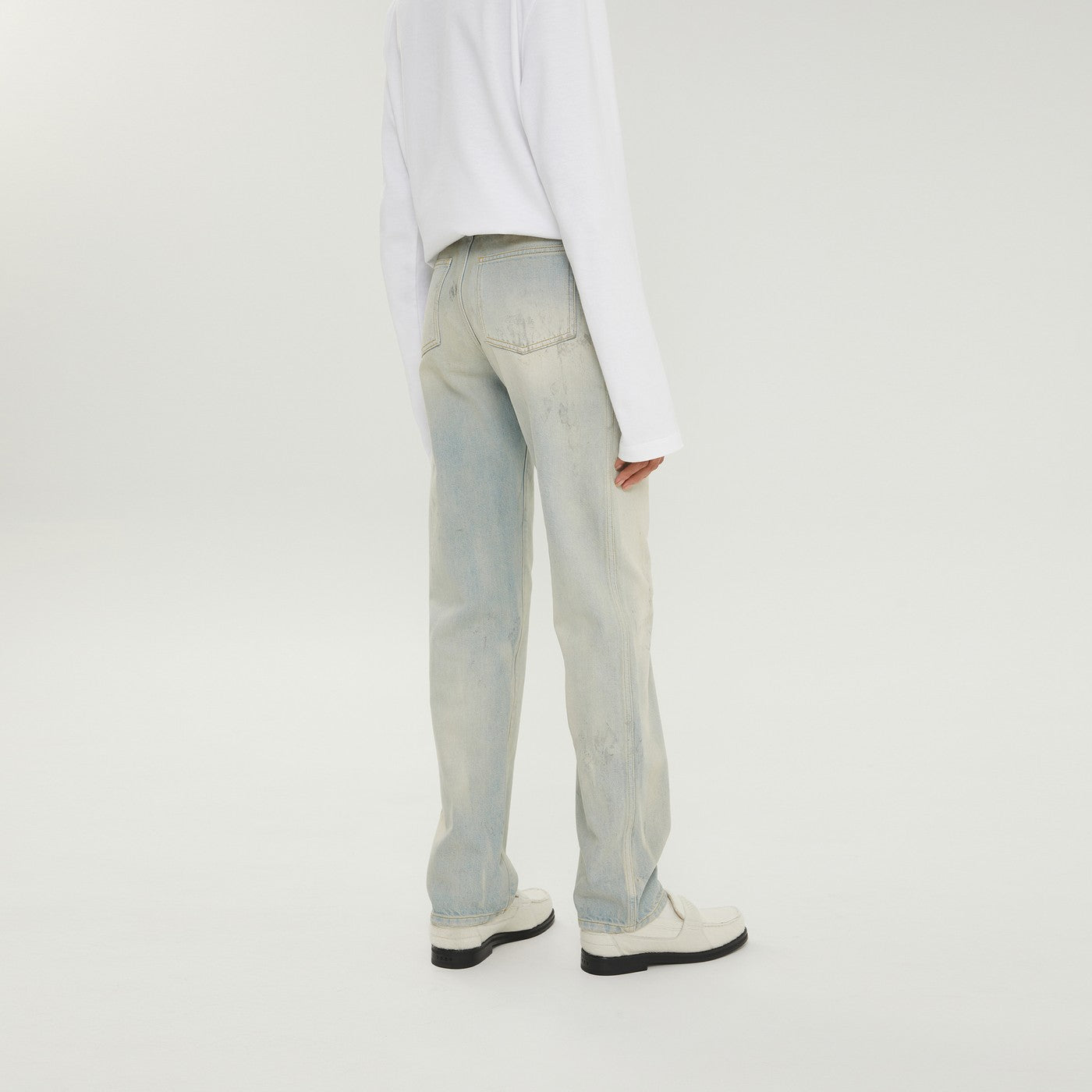 Jeans boyfriend bleu clair