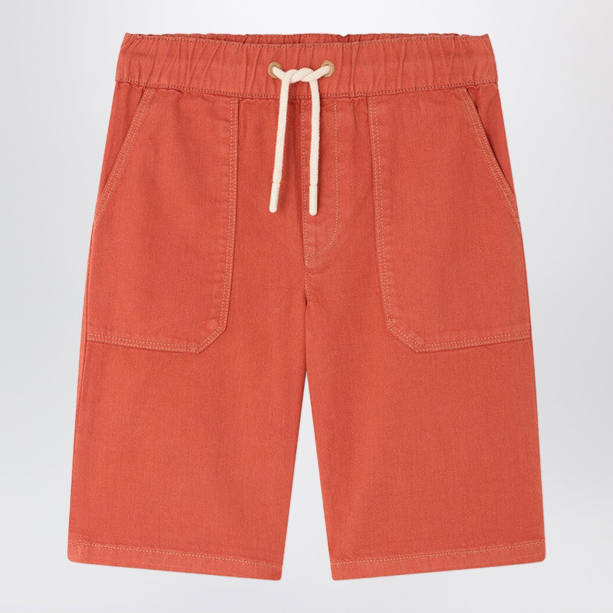 Syl grenadine red bermuda shorts