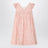 Galantine pink voile dress with floral print