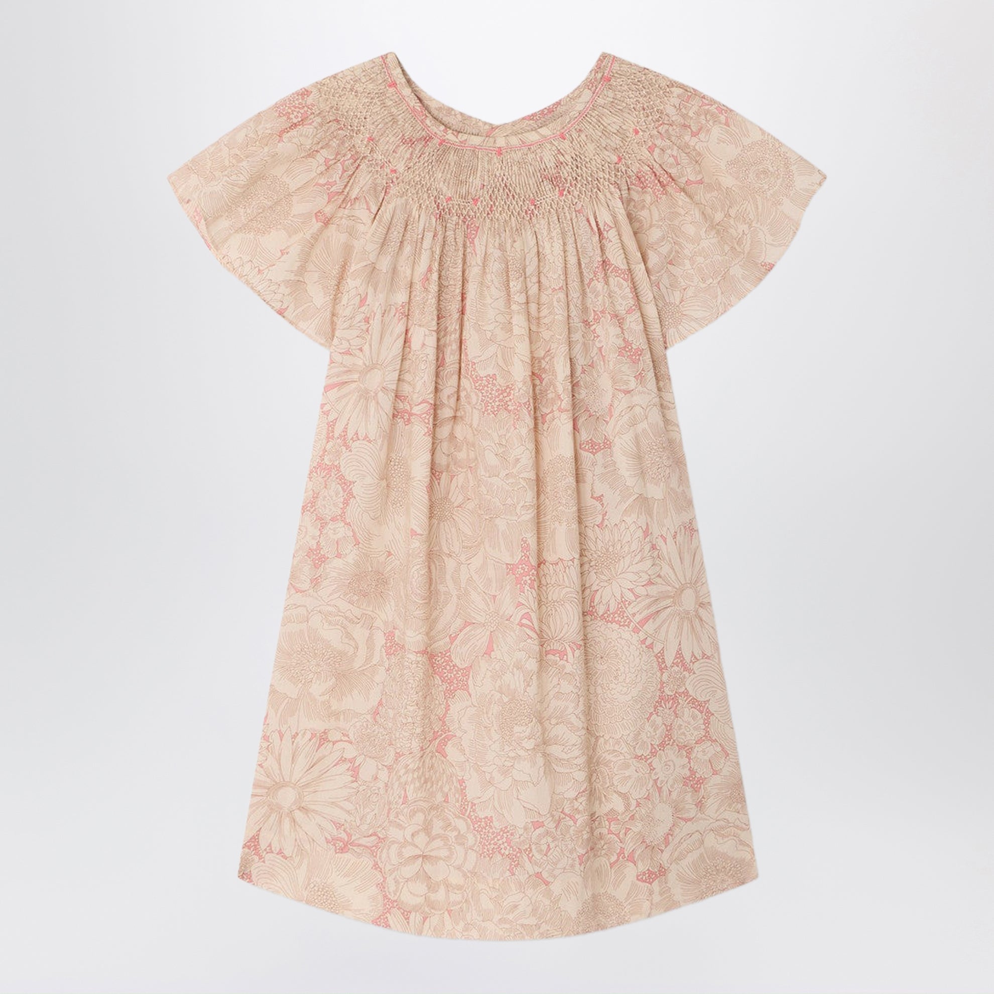 Arlene pink dress in Liberty fabric