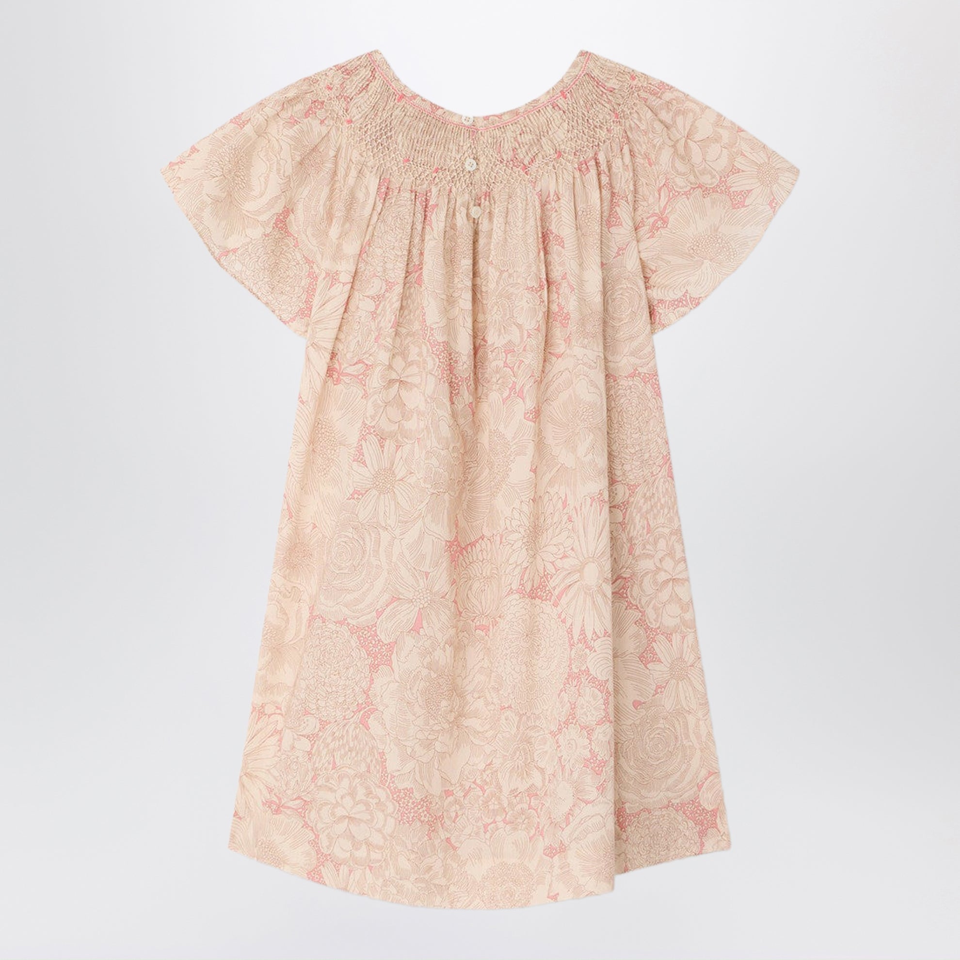 Arlene pink dress in Liberty fabric