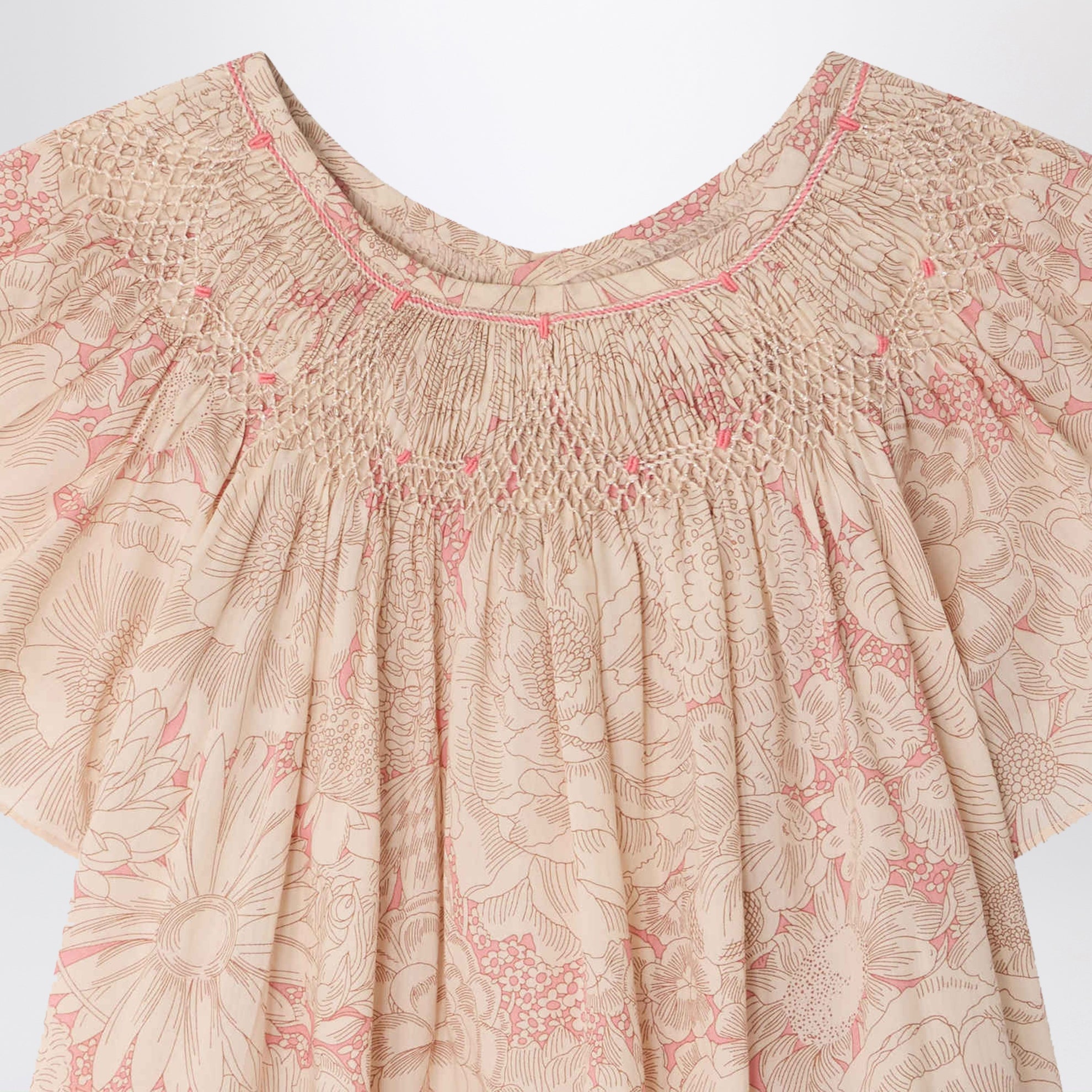 Arlene pink dress in Liberty fabric