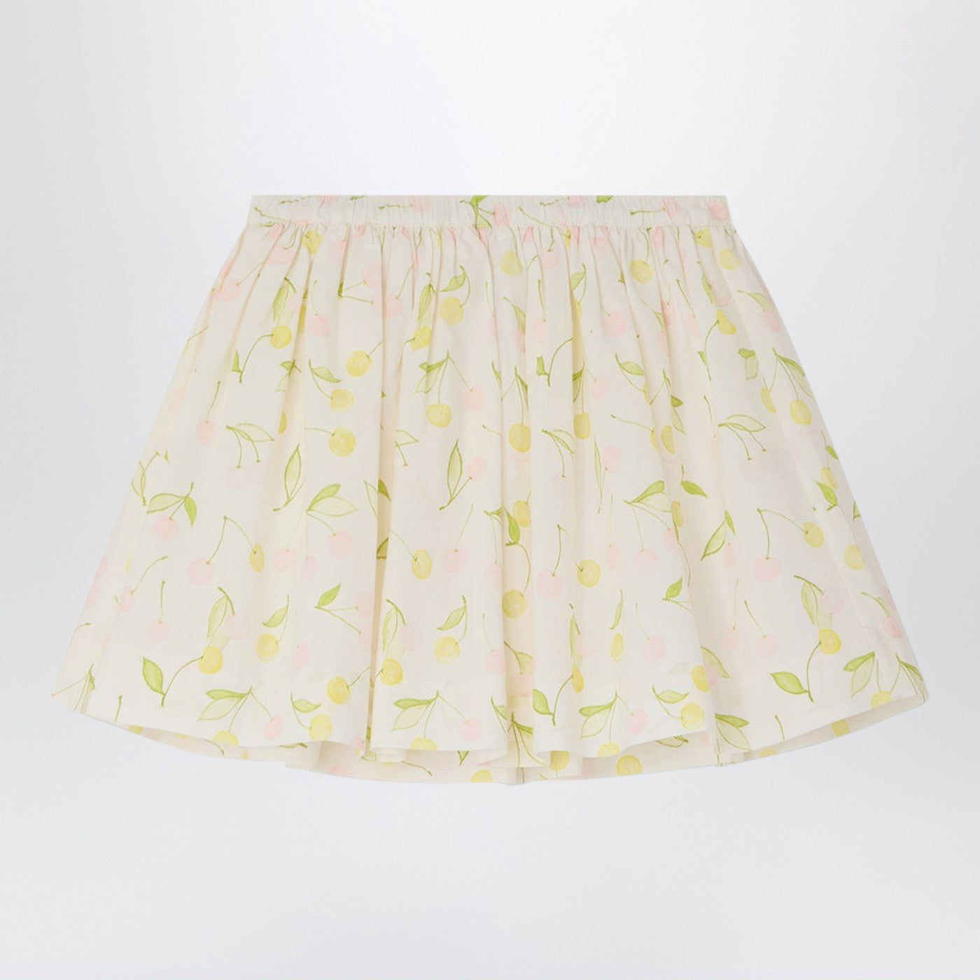Jupe Suzon en coton avec imprimé rose