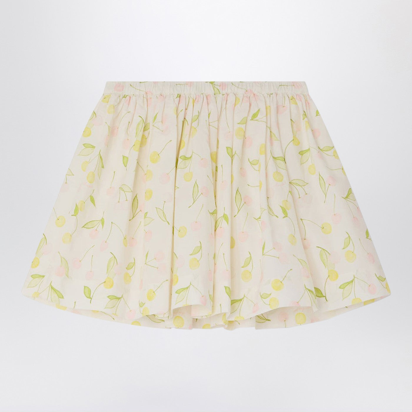 Jupe Suzon en coton avec imprimé rose
