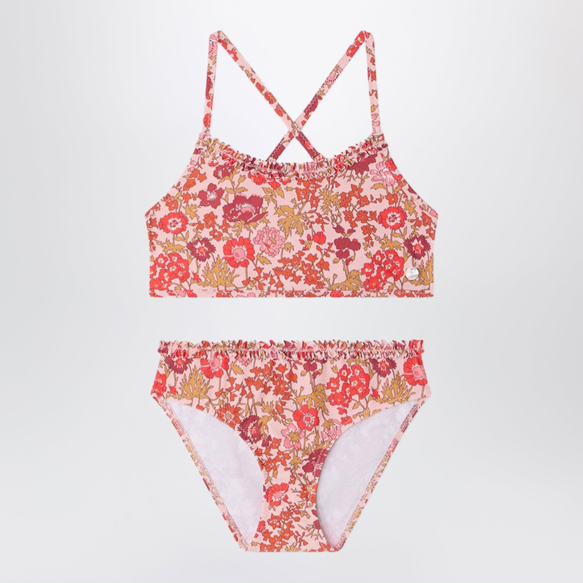 Costume da bagno Lais rosa in tessuto Liberty