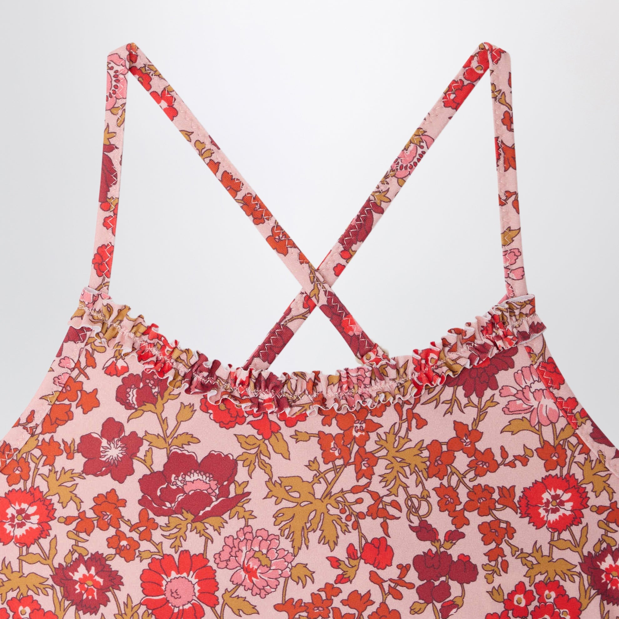 Costume da bagno Lais rosa in tessuto Liberty