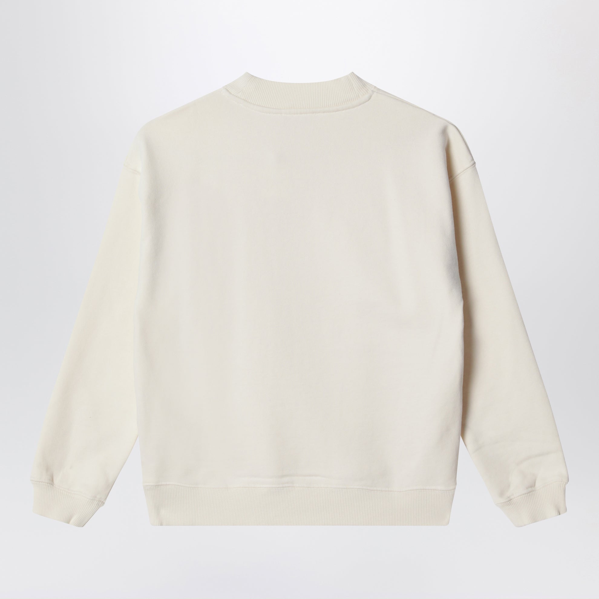 Felpa écru in cotone