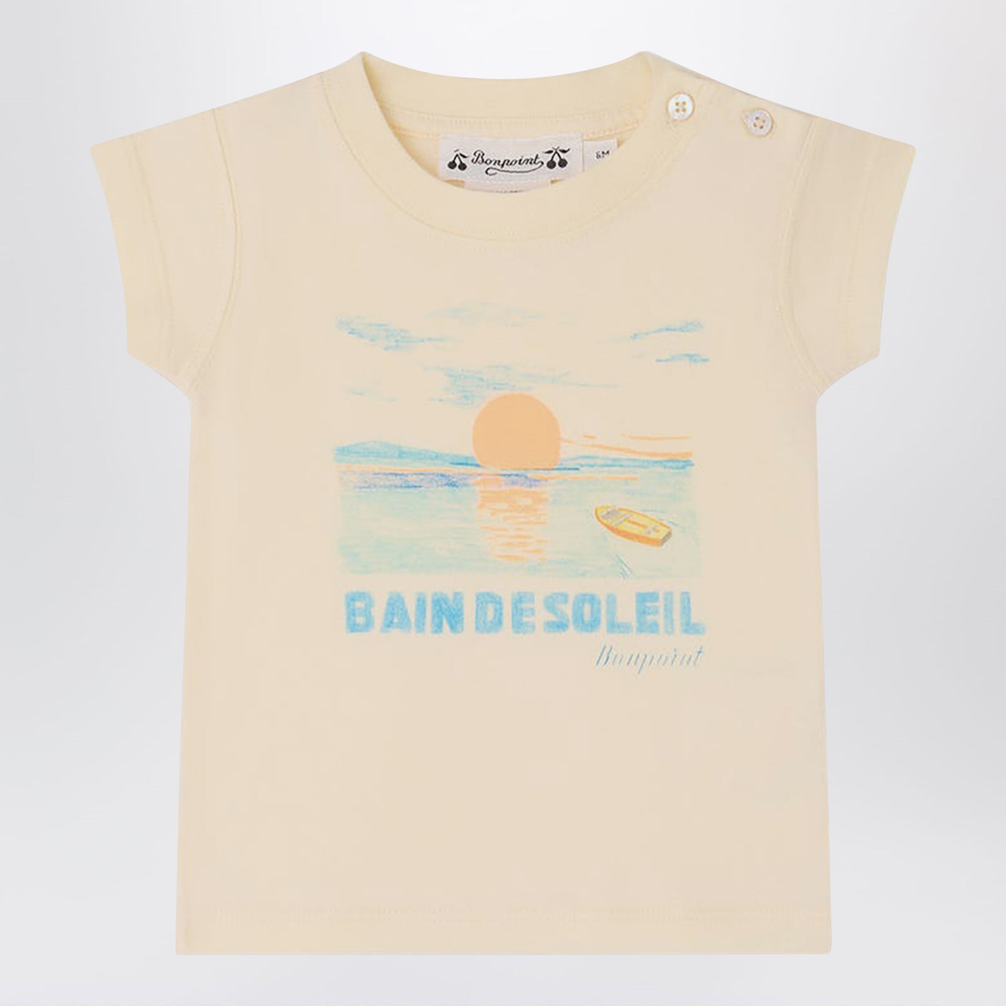 T-shirt Tom écru avec imprimé Bain de Soleil