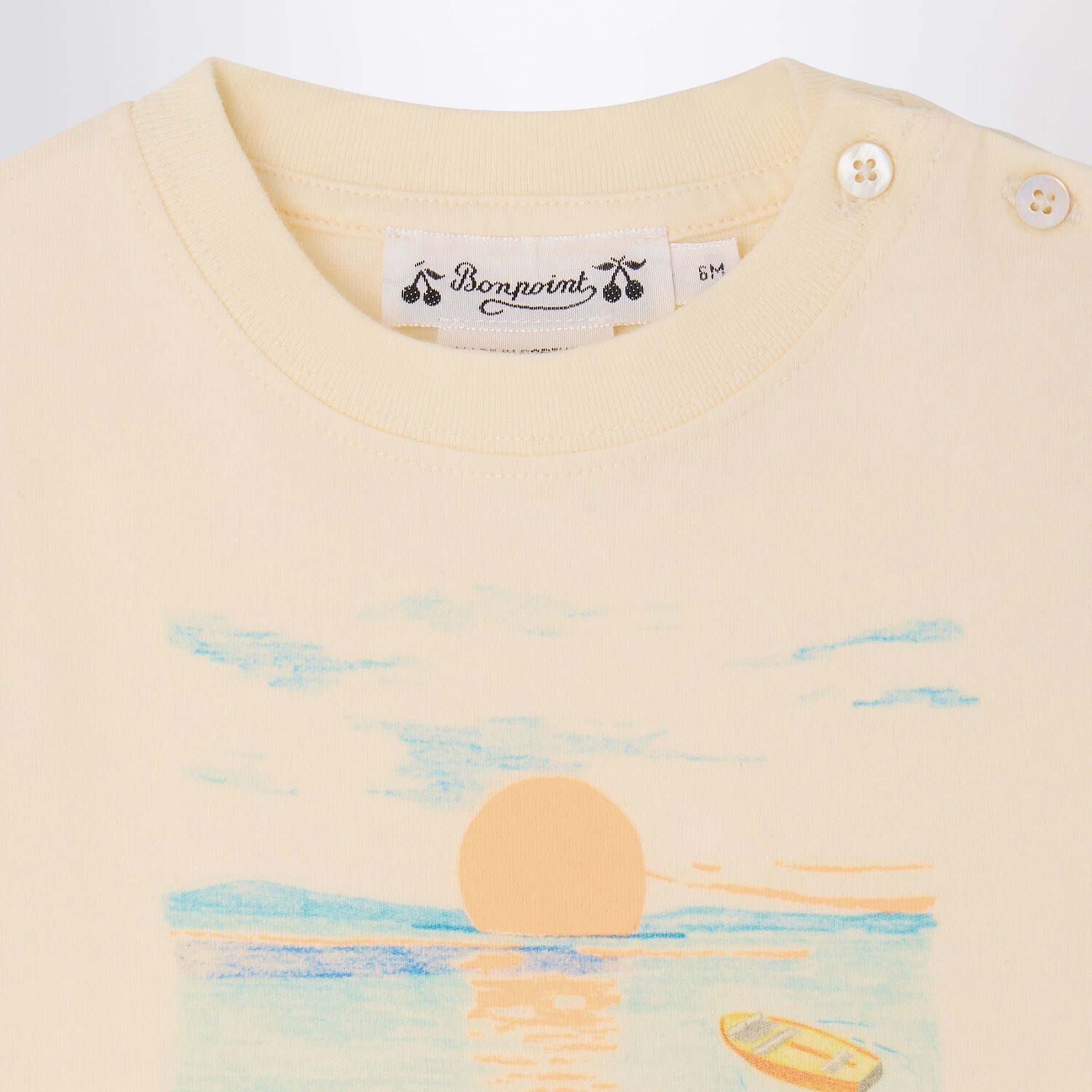 T-shirt Tom écru avec imprimé Bain de Soleil