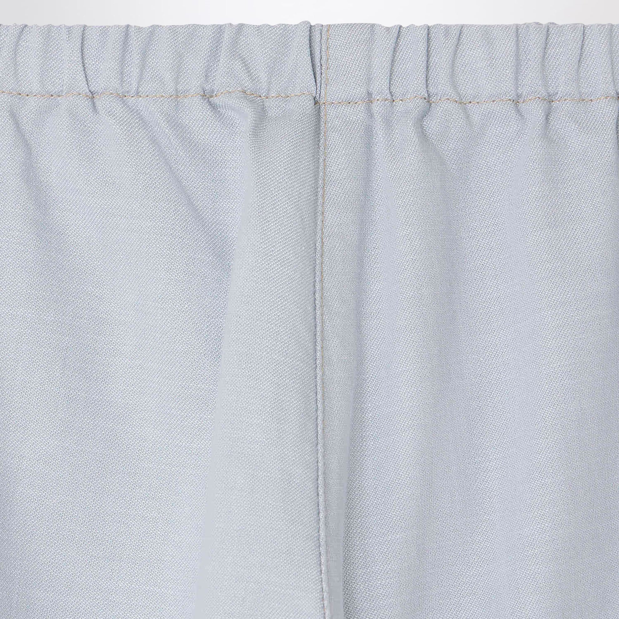 Pantalon Bandy bleu clair en chambray de coton