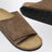Braune Solana VL Slides aus Wildleder