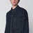 Hemdjacke aus indigoblauem Denim