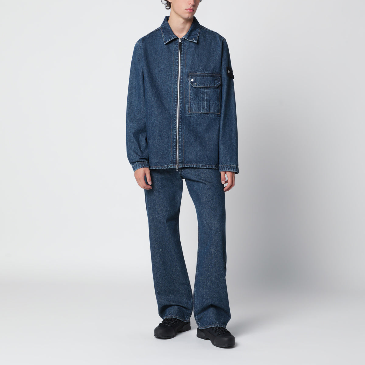 Blaue Light Bull Denim-TC Overshirt